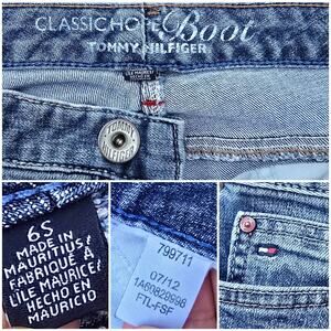 Bootcut Jeans Tommy Hilfiger Classic Hope Size 6S Short Medium Wash 5 Pocket